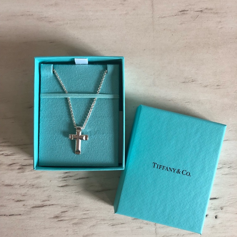 Tiffany & Co. Mens Sterling Silver cross pendant